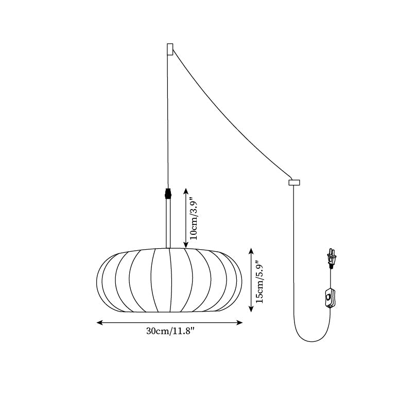 Verona Plug In Pendant Lamp
