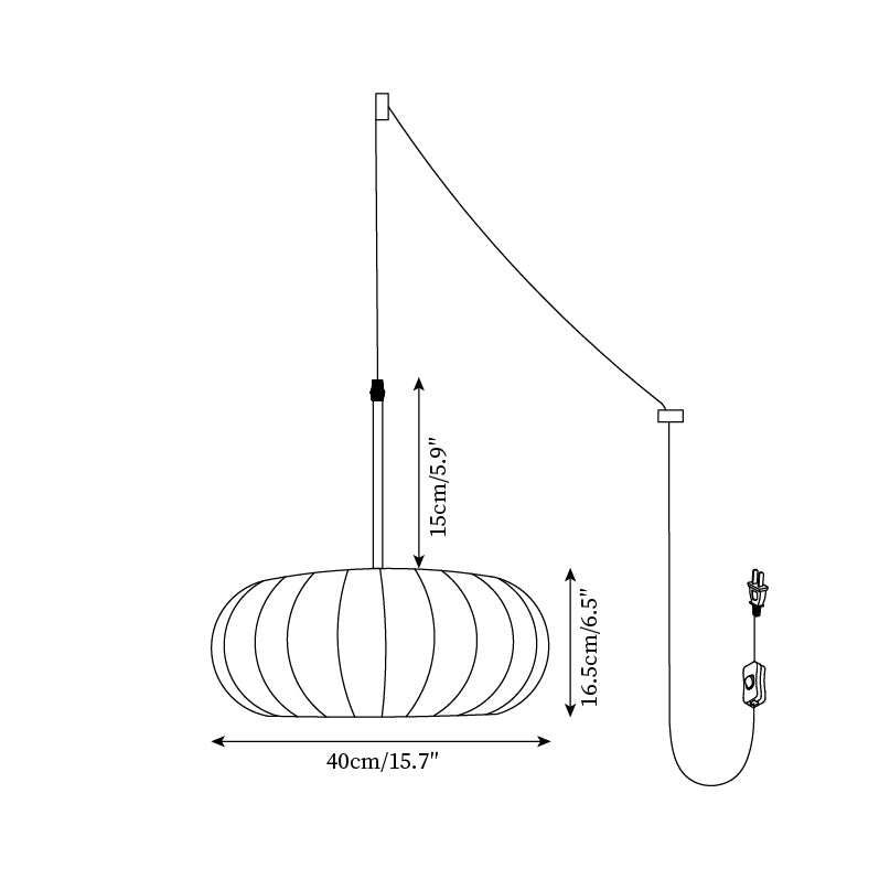 Verona Plug In Pendant Lamp
