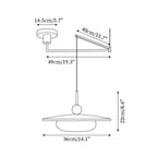 Vicenza Swing Arm Pendant Lamp