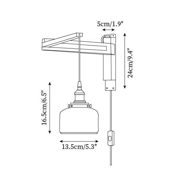 Vintage Maria Plug In Wall Lamp