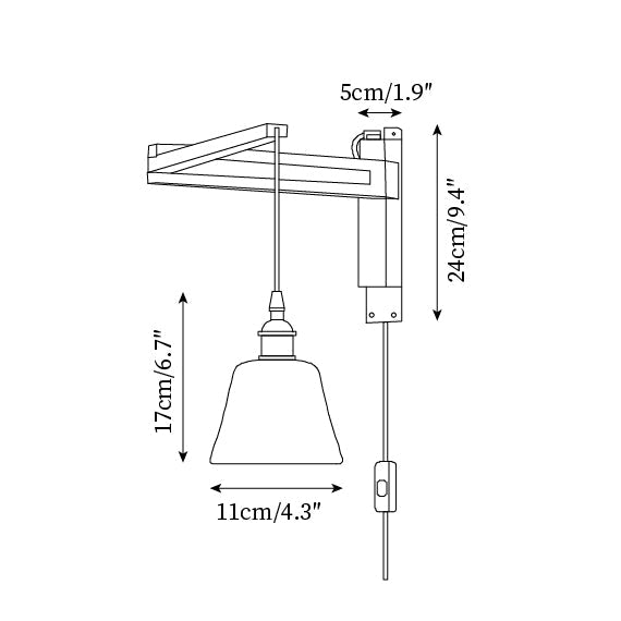 Vintage Maria Plug In Wall Lamp