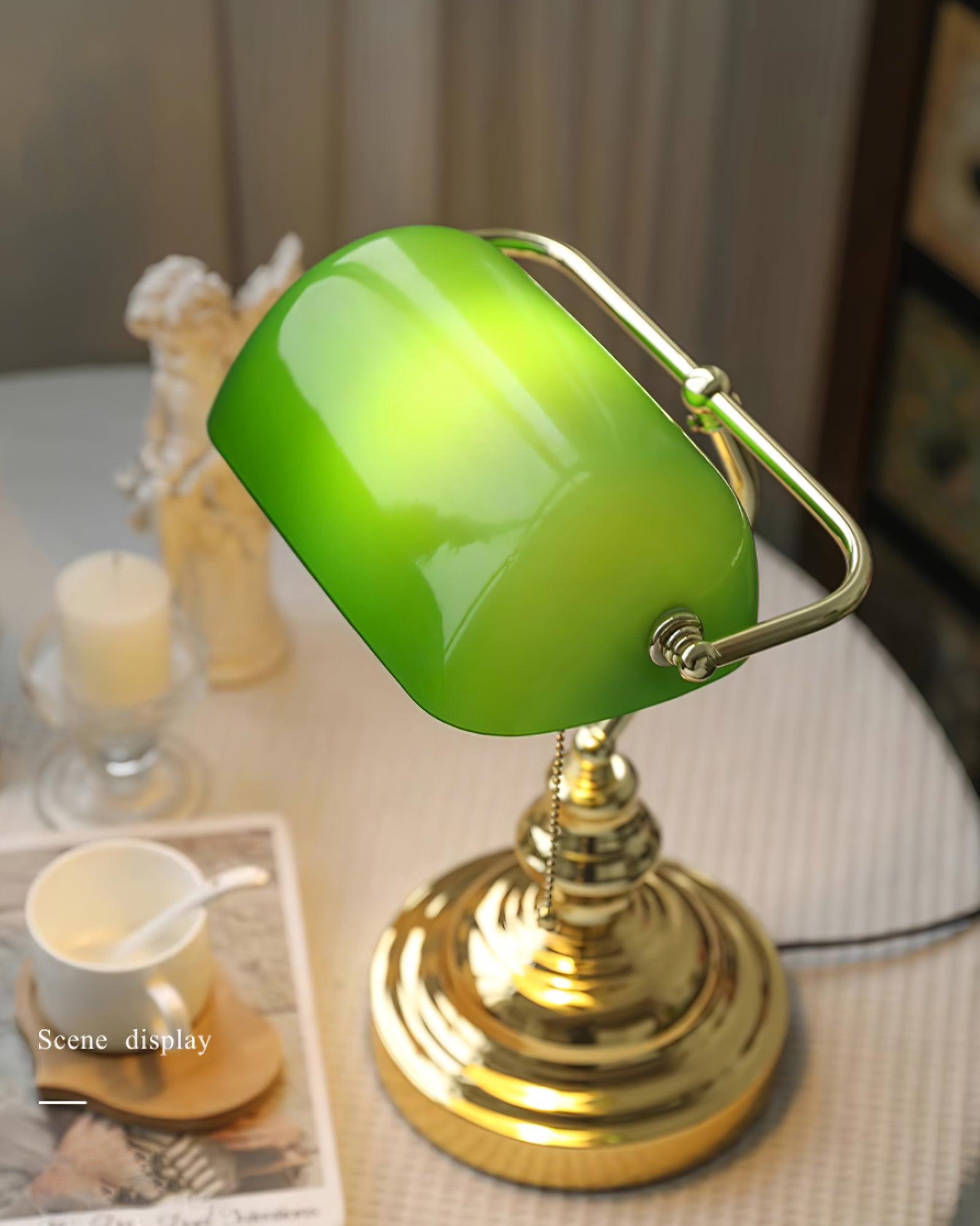 Vintage Bankers Table Lamp