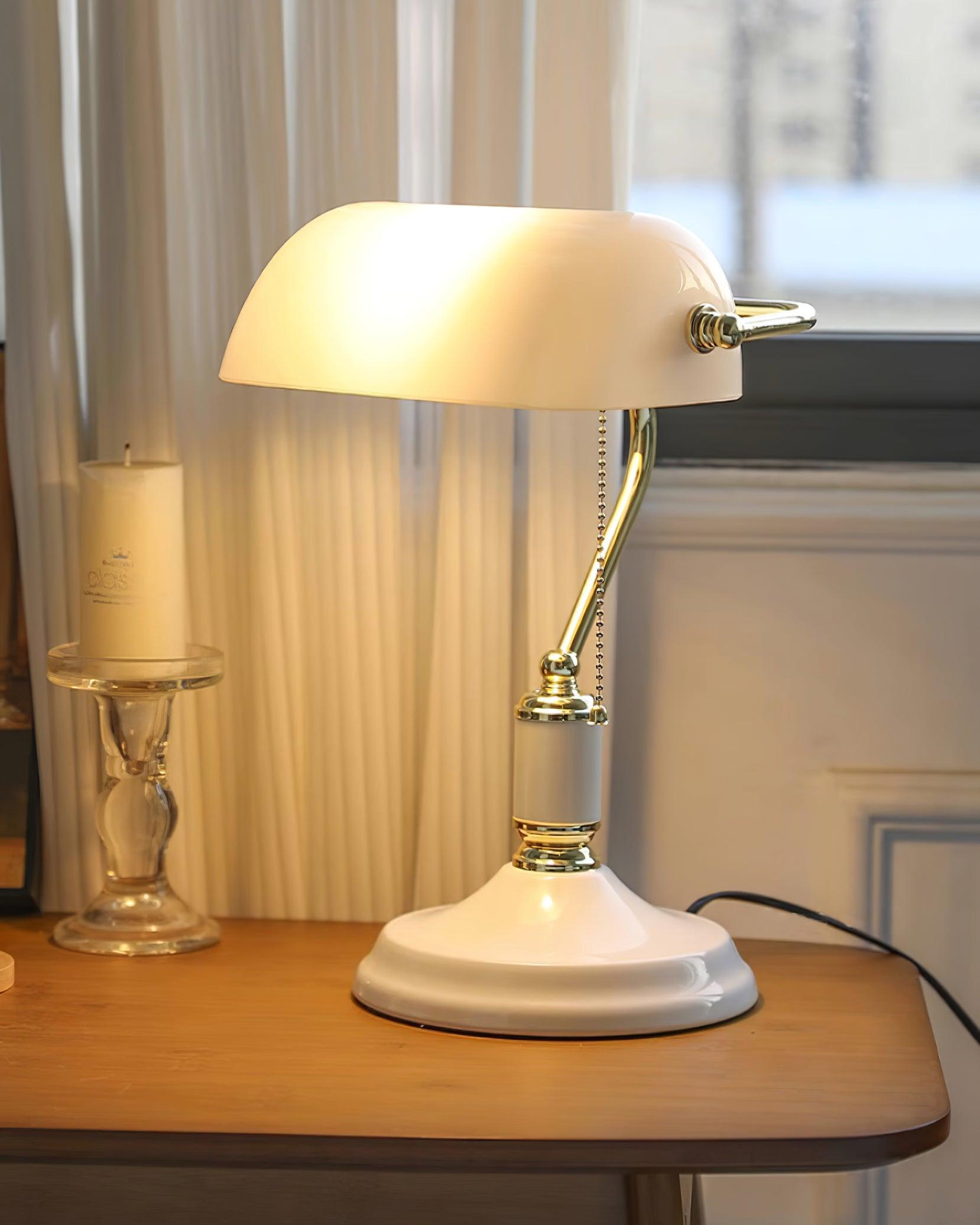 Vintage Bankers Table Lamp
