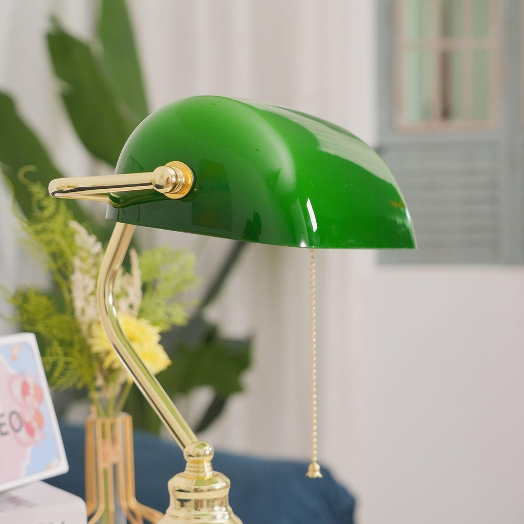 Vintage Bankers Table Lamp