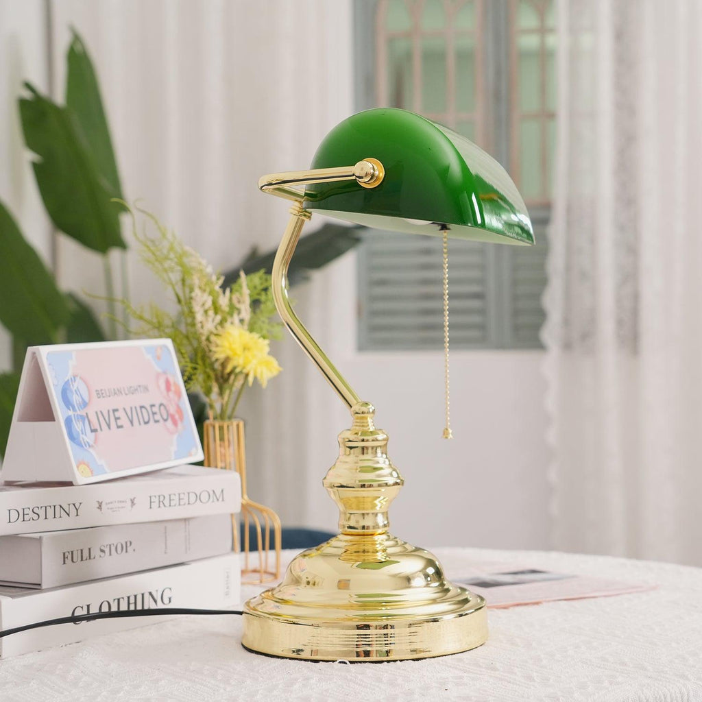 Vintage Bankers Table Lamp