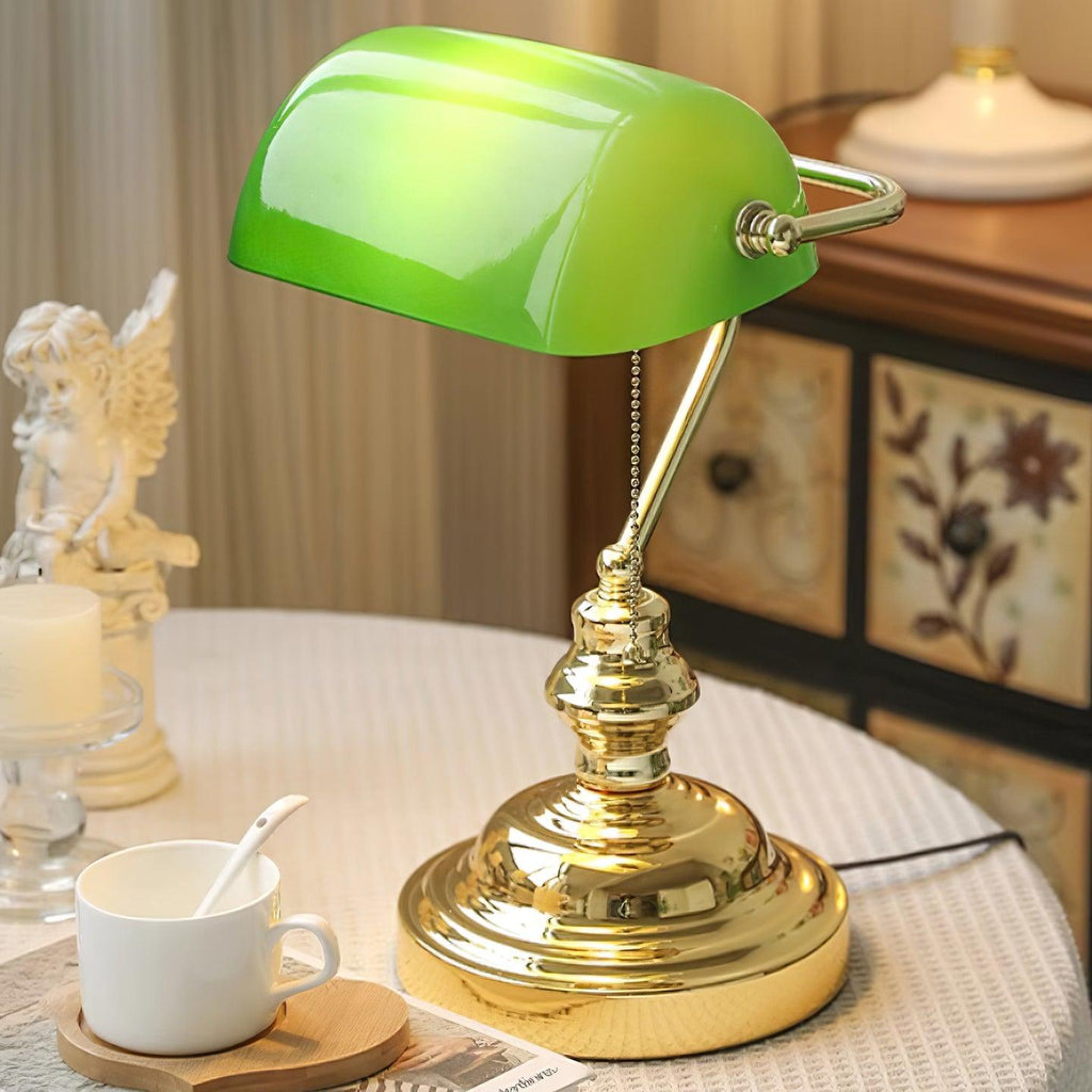Vintage Bankers Table Lamp