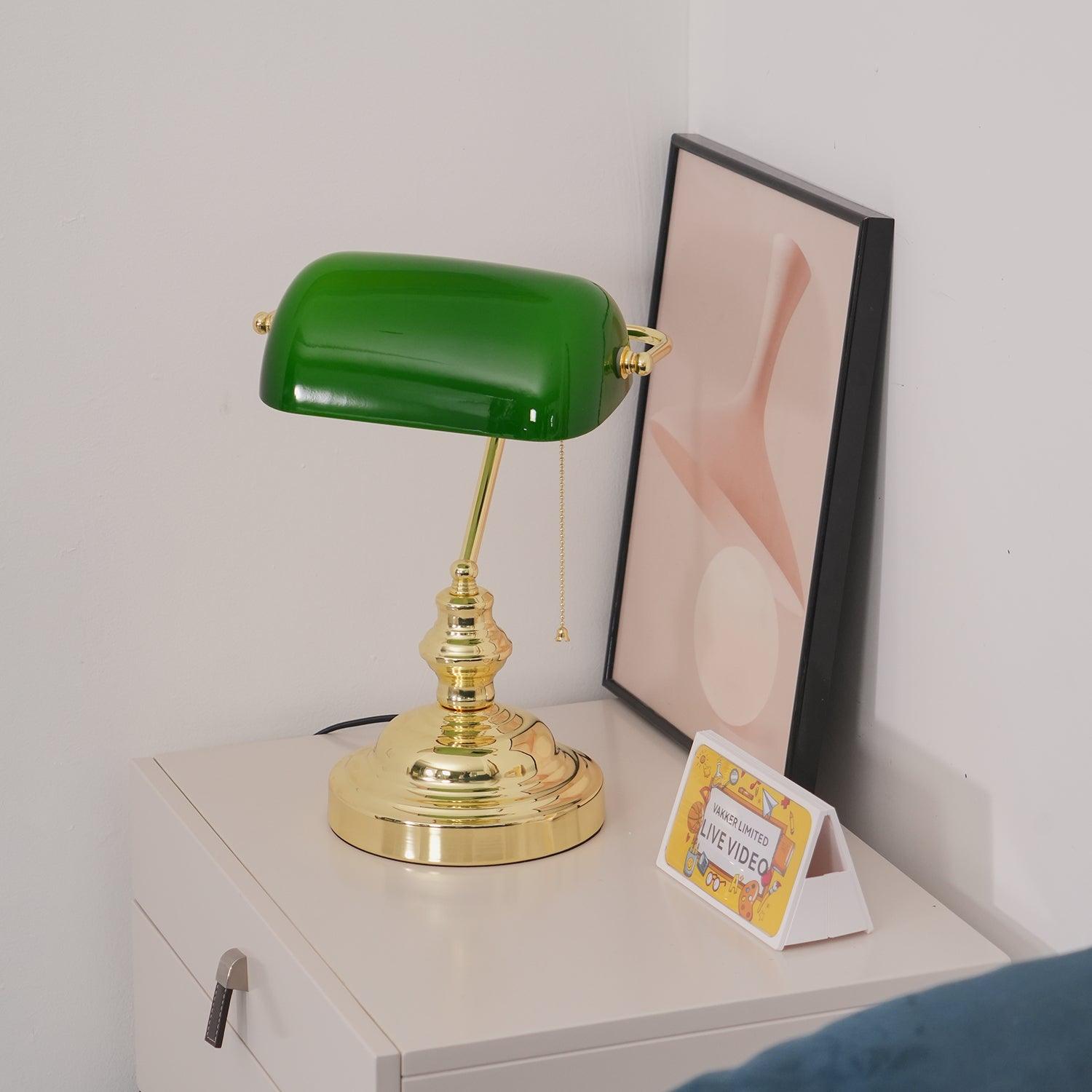 Vintage Bankers Table Lamp