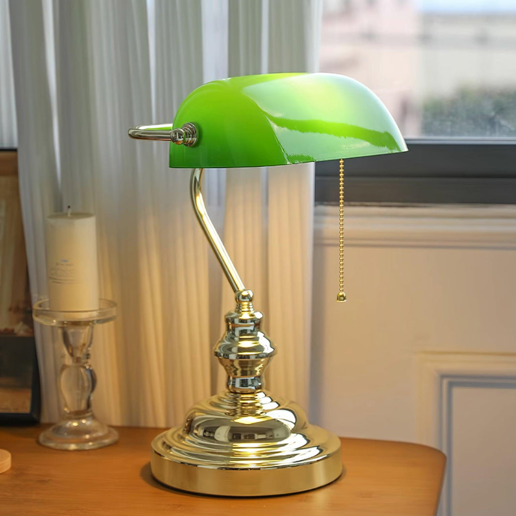 Vintage Bankers Table Lamp