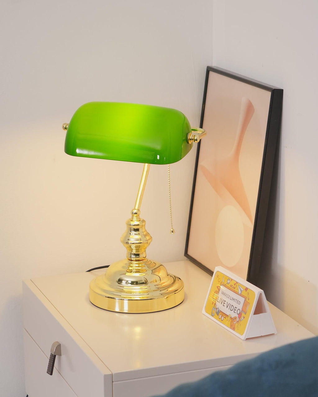 Vintage Bankers Table Lamp