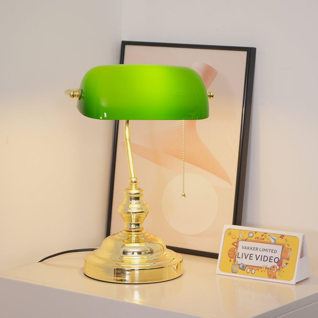 Vintage Bankers Table Lamp