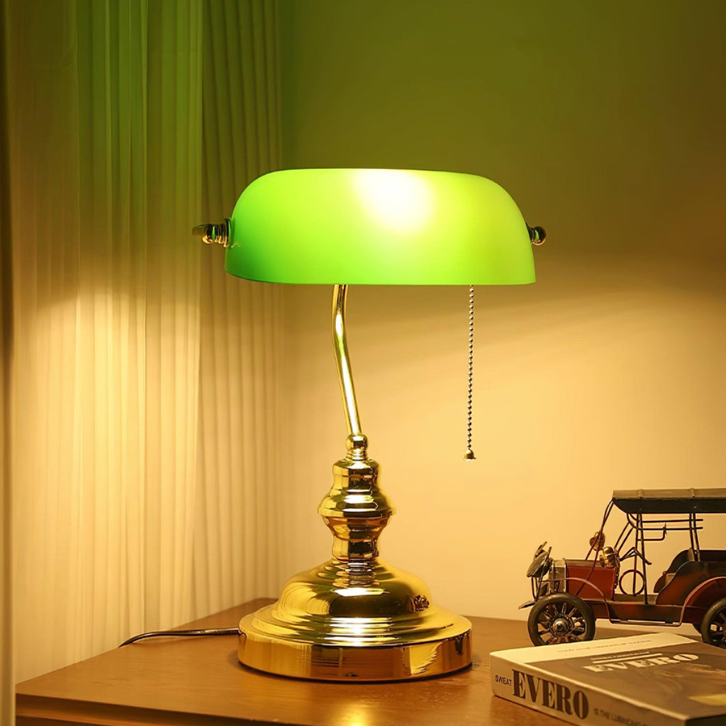 Vintage Bankers Table Lamp