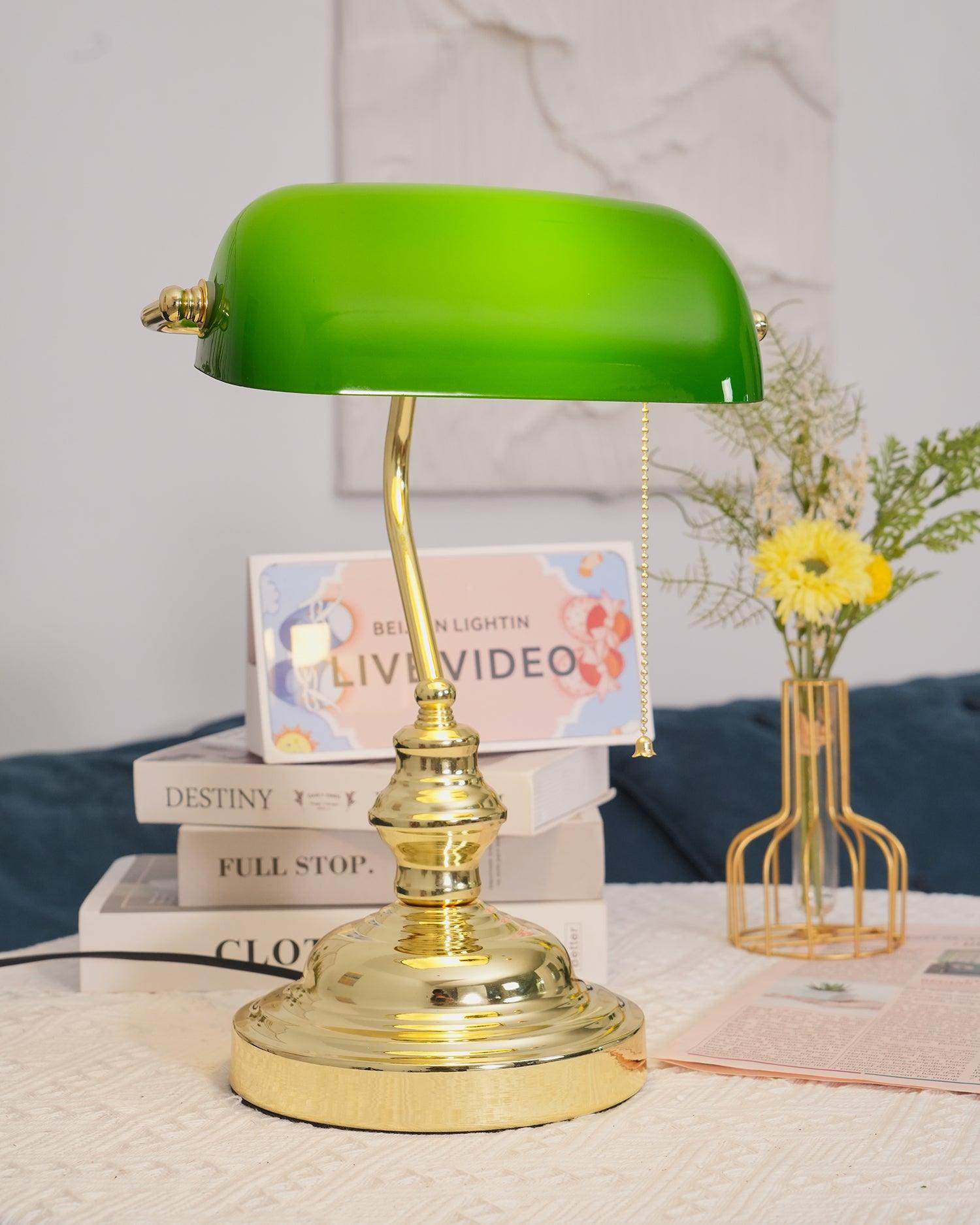 Vintage Bankers Table Lamp