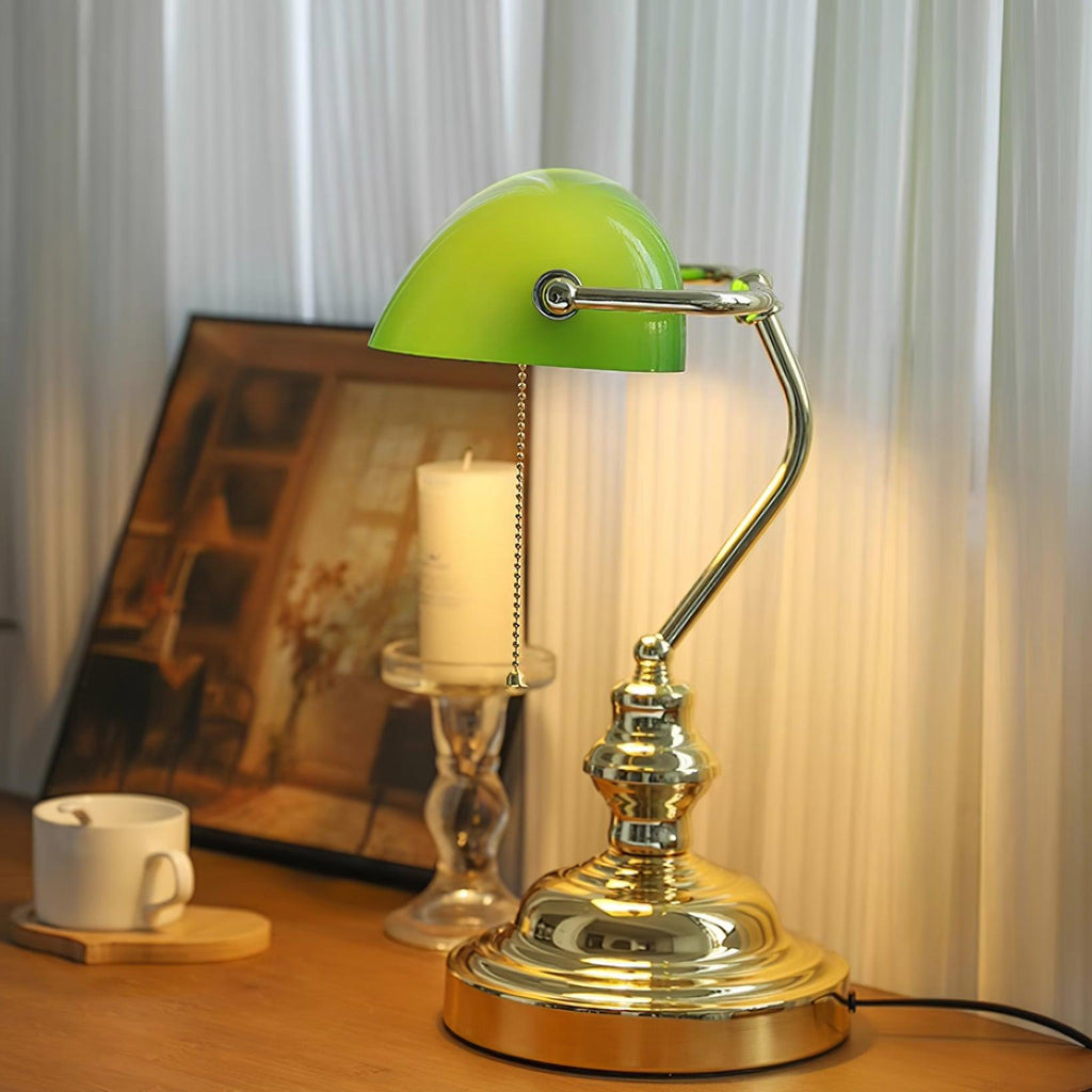 Vintage Bankers Table Lamp