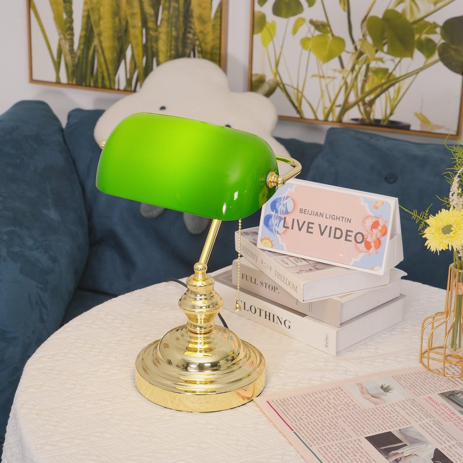 Vintage Bankers Table Lamp