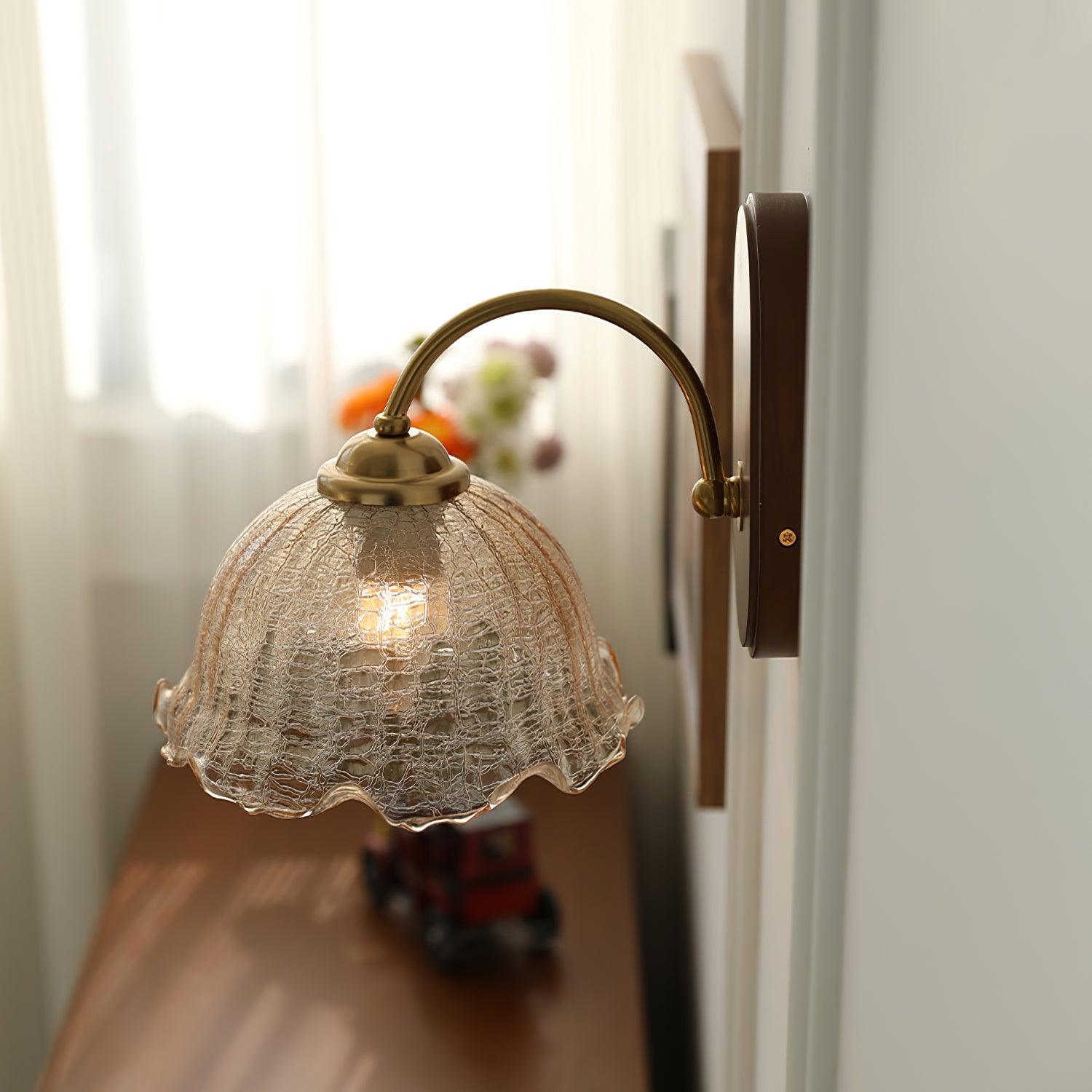 Vintage Flower Wall Lamp