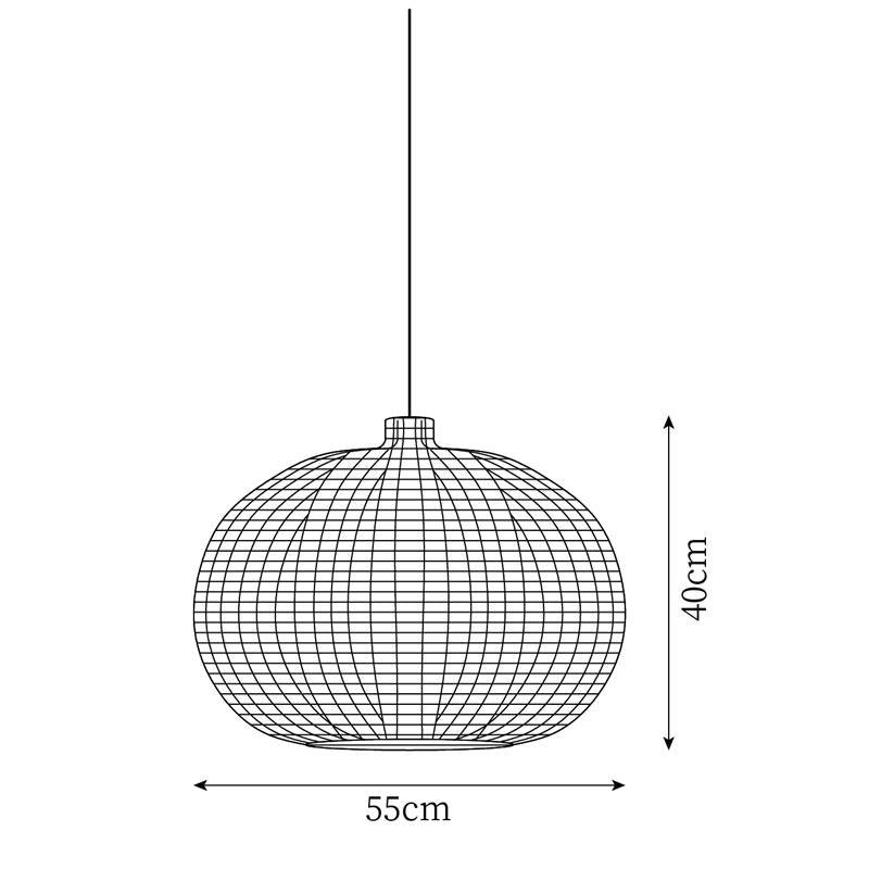 Vintage Rattan Pendant Lamp