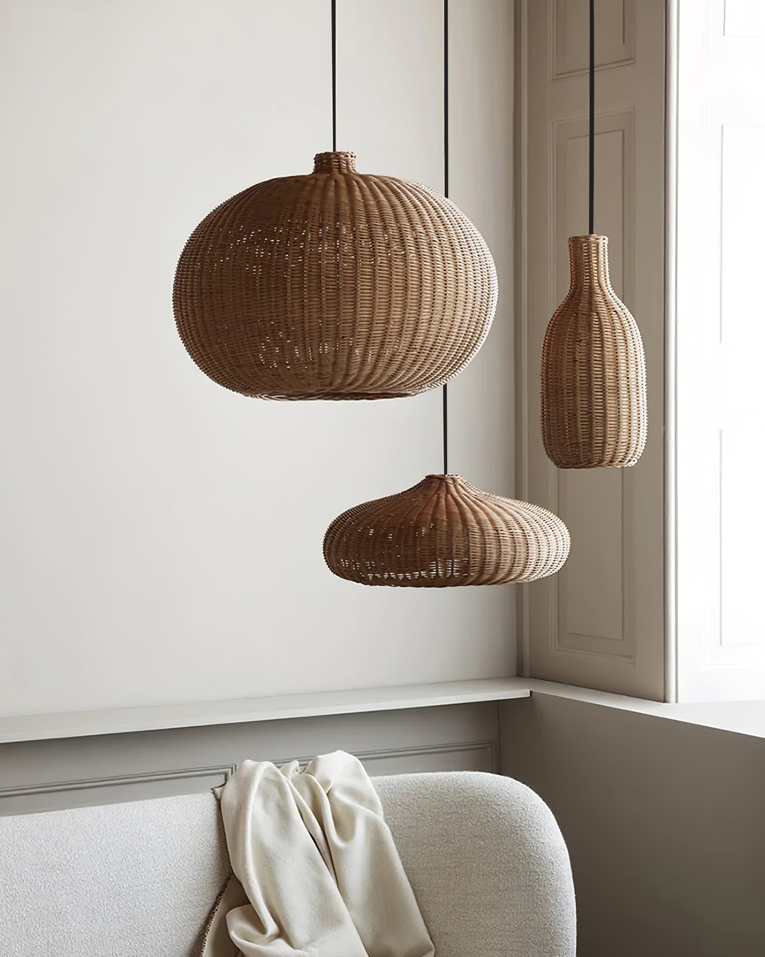 Vintage Rattan Pendant Lamp
