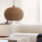 Vintage Rattan Pendant Lamp