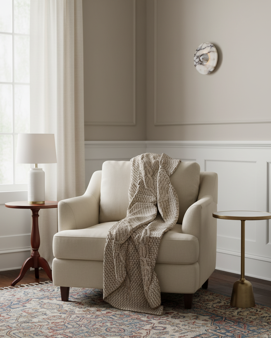 Viola Marble Wall Lamp