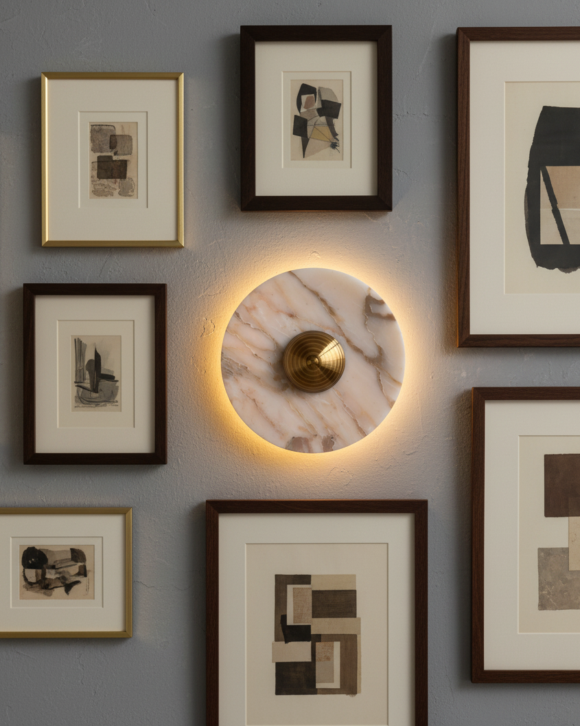 Viola Marble Wall Lamp