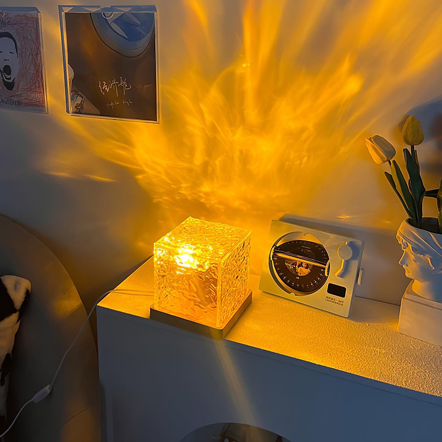 Water Ripple Crystal Table Lamp