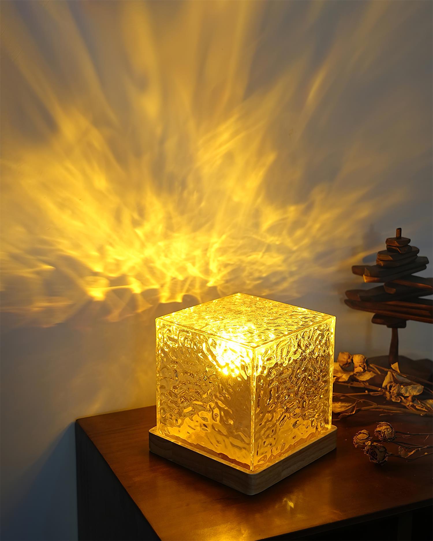 Water Ripple Crystal Table Lamp