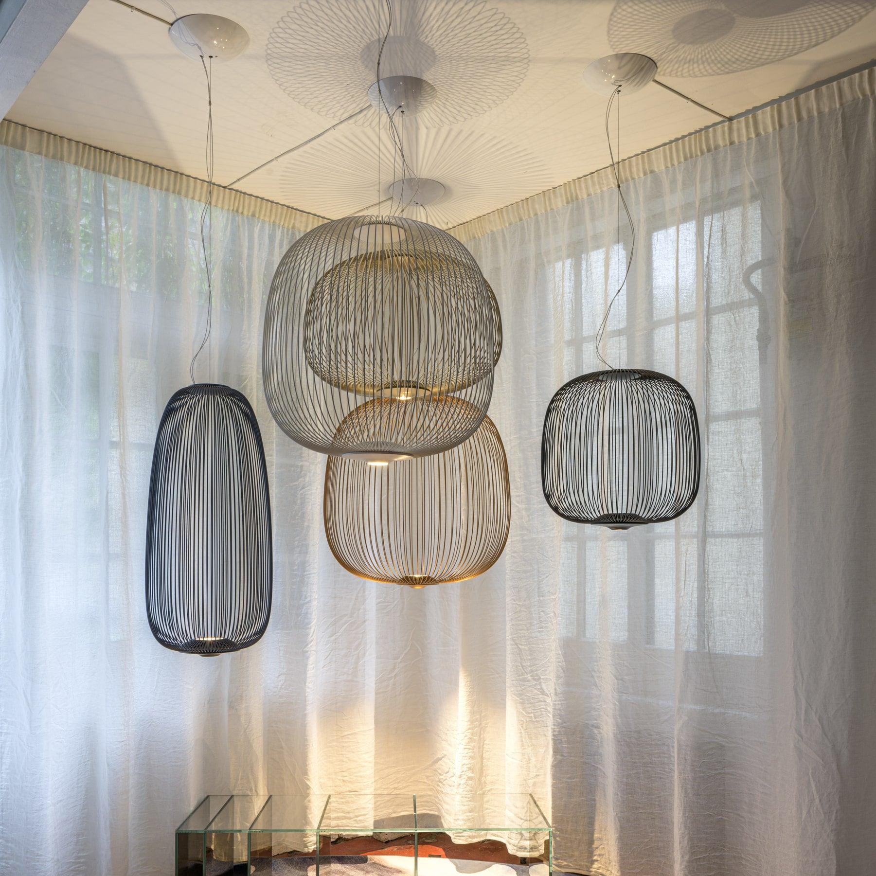 Lightweight Spokes Cage Pendant Lamp