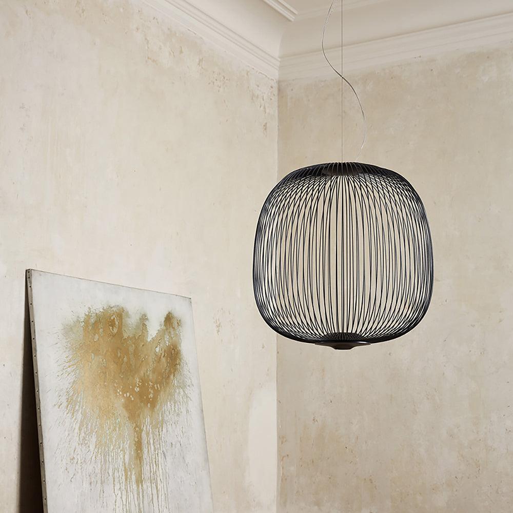 Lightweight Spokes Cage Pendant Lamp