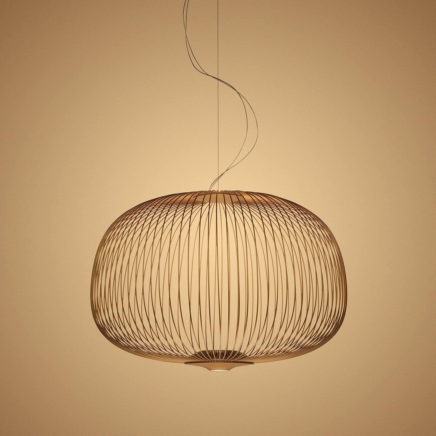 Lightweight Spokes Cage Pendant Lamp