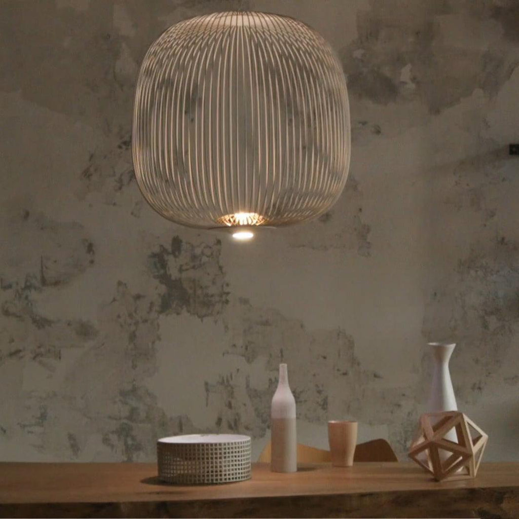 Lightweight Spokes Cage Pendant Lamp