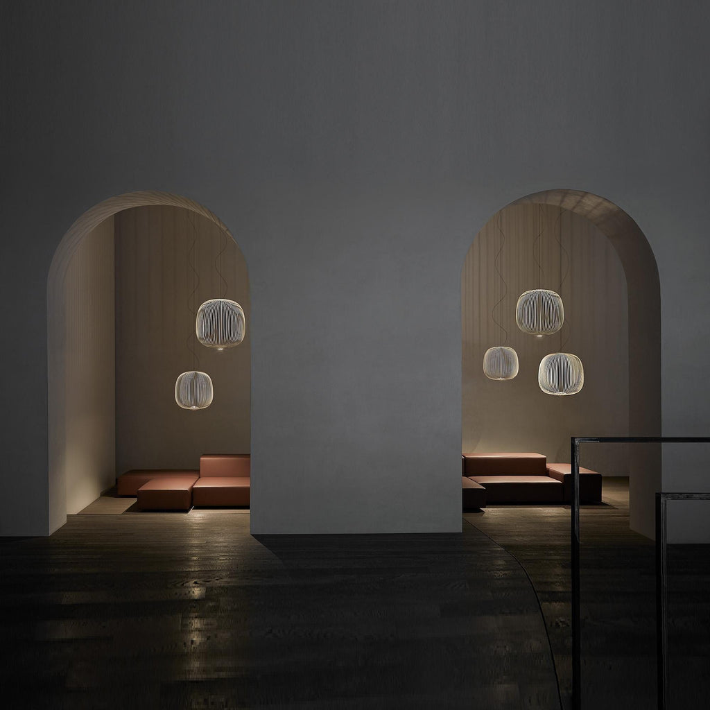 Lightweight Spokes Cage Pendant Lamp