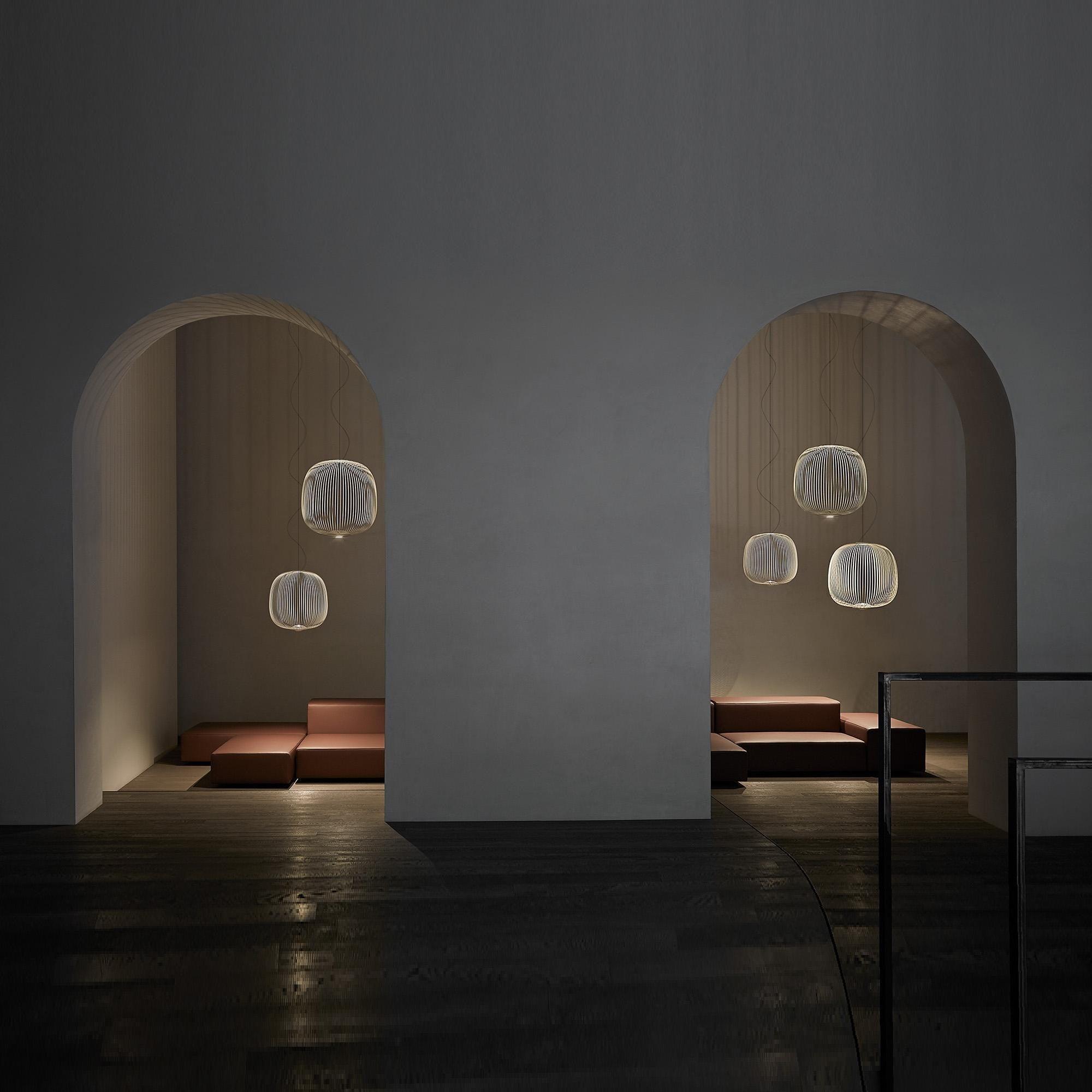 Lightweight Spokes Cage Pendant Lamp