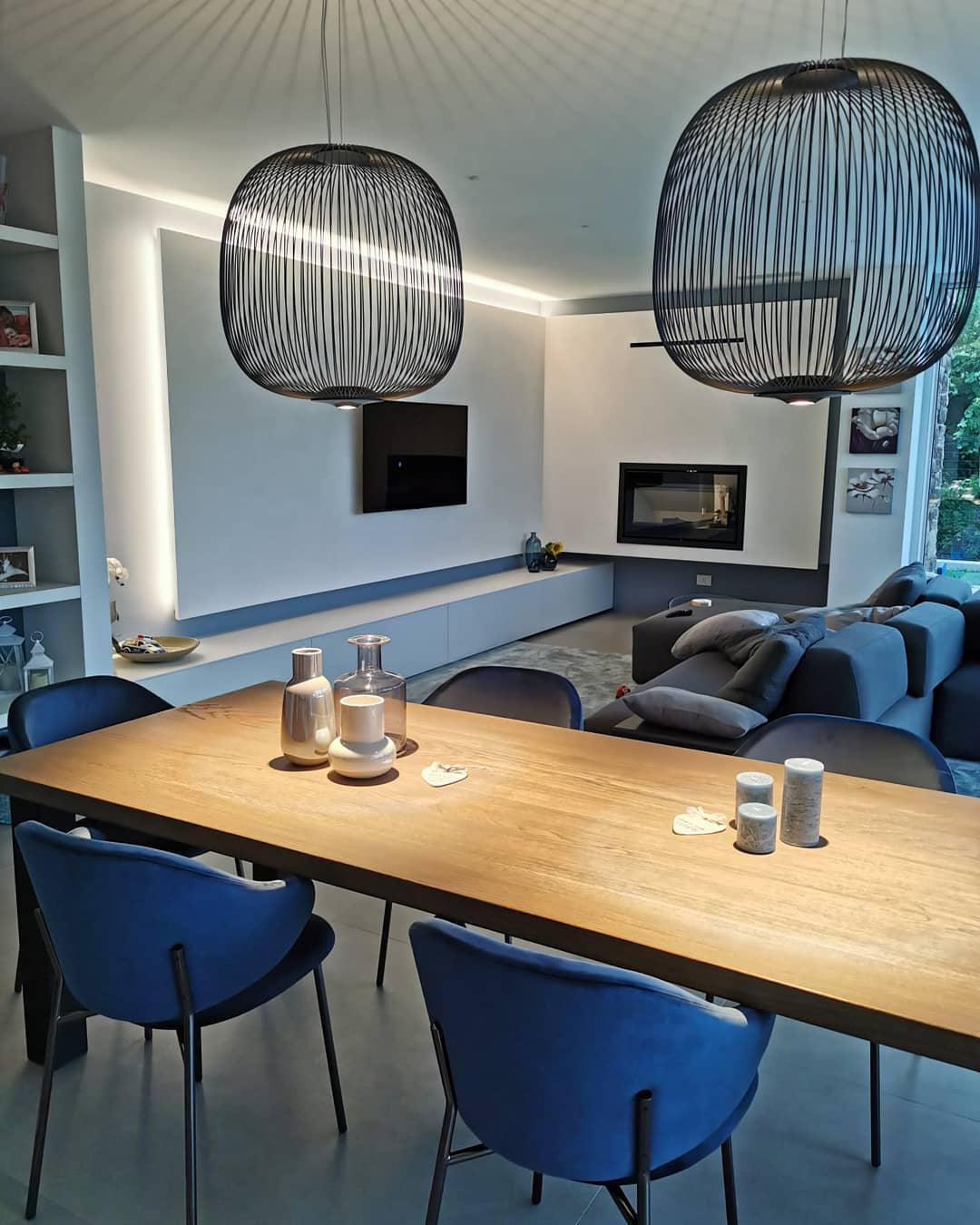 Lightweight Spokes Cage Pendant Lamp