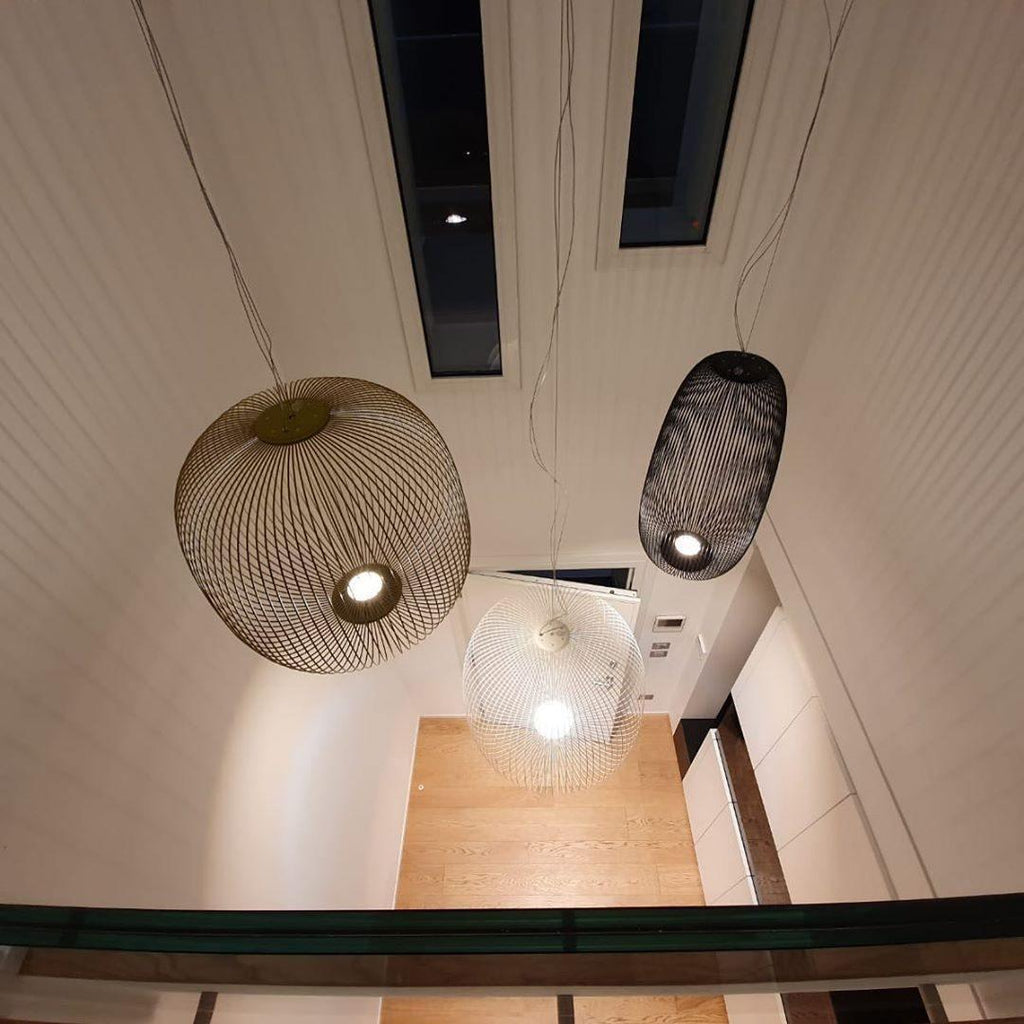 Lightweight Spokes Cage Pendant Lamp