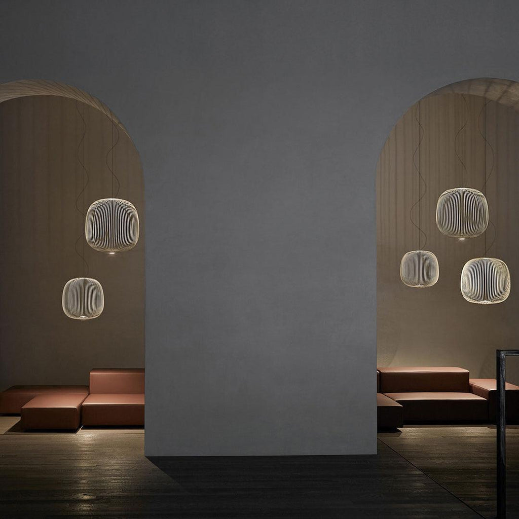 Lightweight Spokes Cage Pendant Lamp