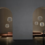 Lightweight Spokes Cage Pendant Lamp