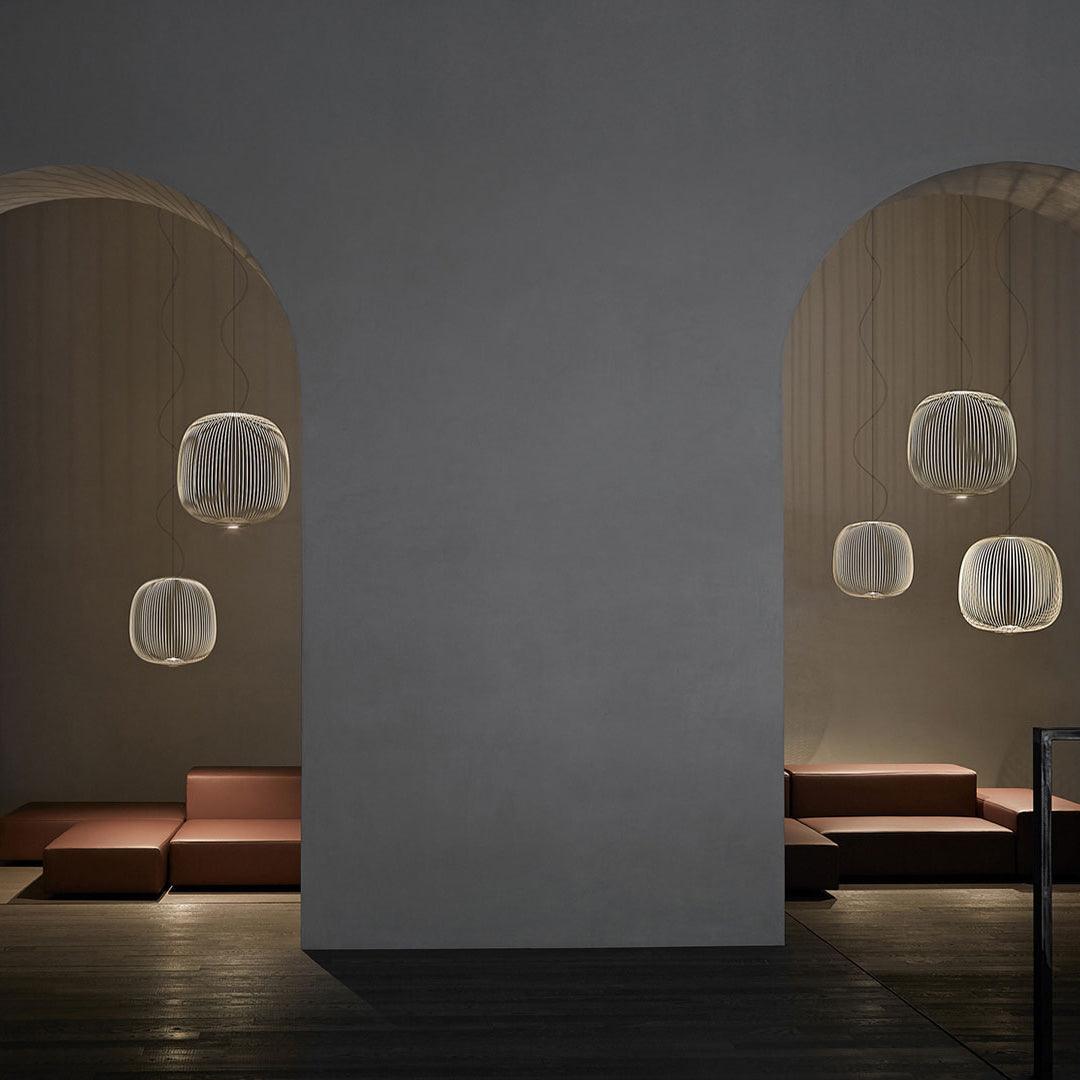 Lightweight Spokes Cage Pendant Lamp