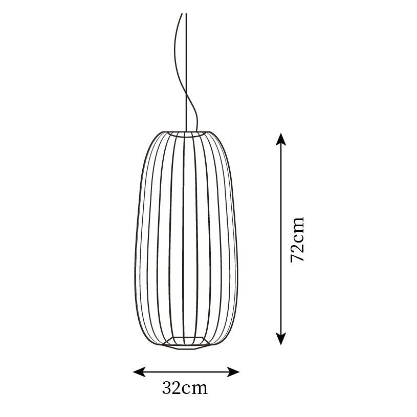 Lightweight Spokes Cage Pendant Lamp