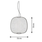 Lightweight Spokes Cage Pendant Lamp