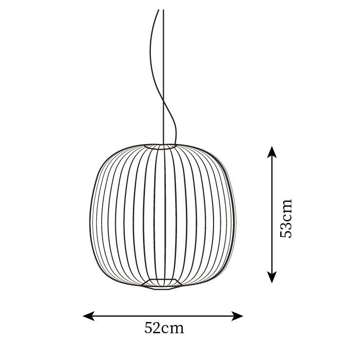 Lightweight Spokes Cage Pendant Lamp