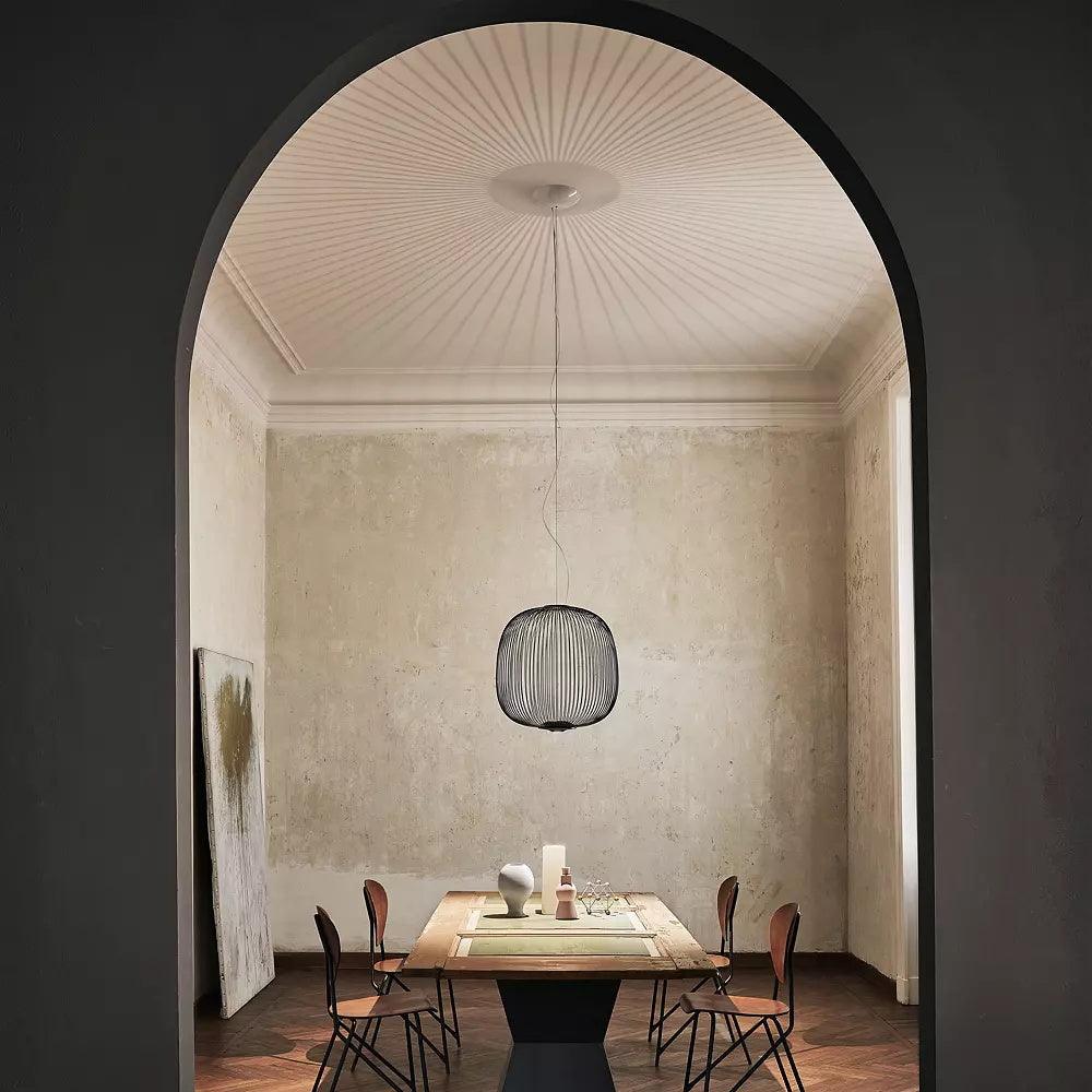 Lightweight Spokes Cage Pendant Lamp