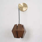 Wood Astris Plug In Wall Lamp