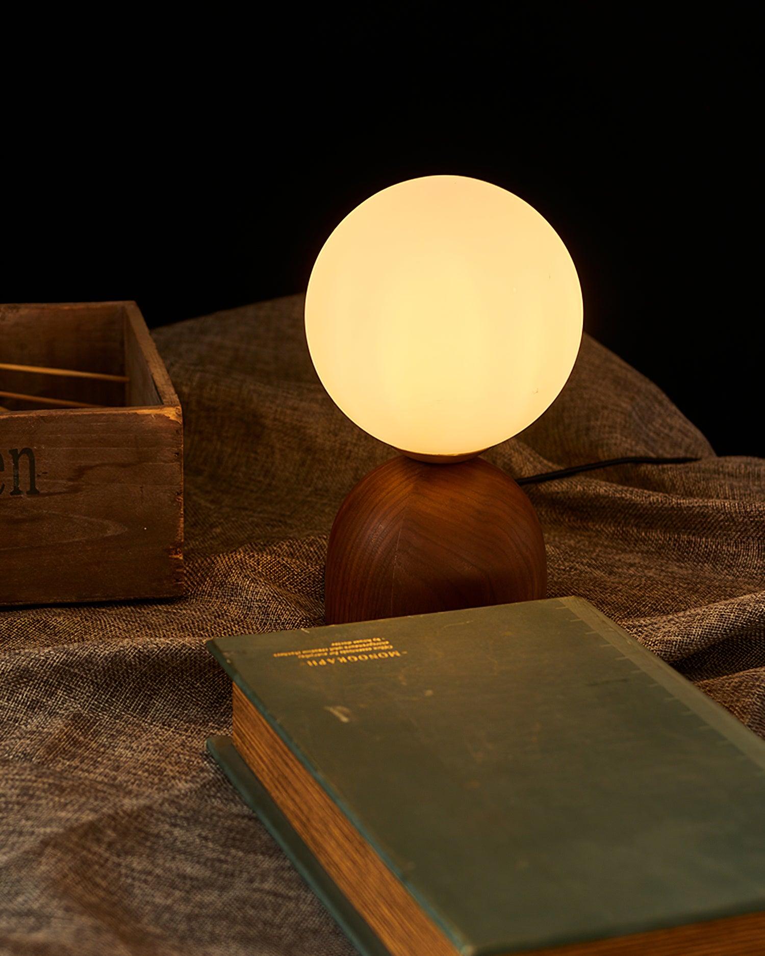 Wood Knuckle Table Lamp