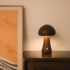 Wooden Mushroom Table Lamp