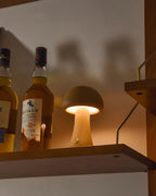 Wooden Mushroom Table Lamp