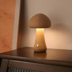 Wooden Mushroom Table Lamp