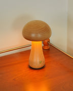 Wooden Mushroom Table Lamp