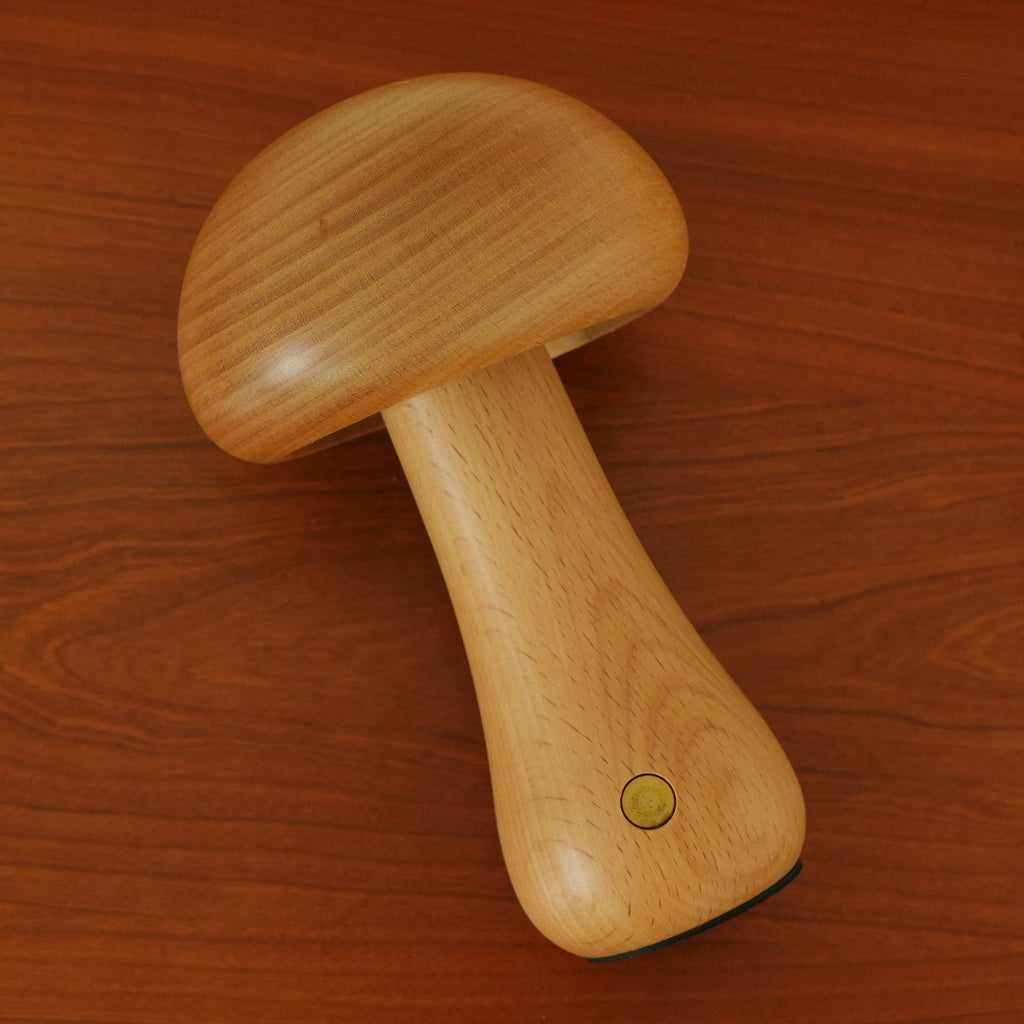 Wooden Mushroom Table Lamp