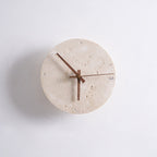 Zegary Travertine Clock Wall Lamp