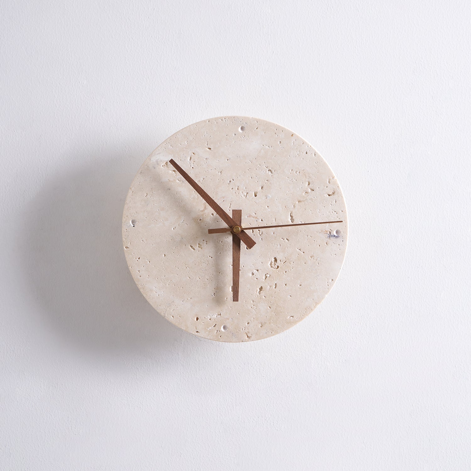 Zegary Travertine Clock Wall Lamp